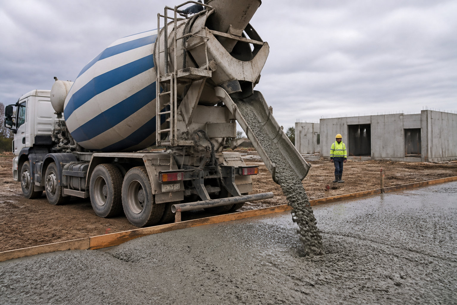 Calculs de charge et précautions de coulage sur le chantier